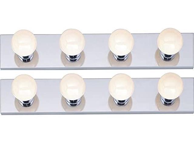Nuvo 030924 77/193 Four Light Vanity Strip Polished Chrome 24-Inch (2 Pack) 2 Count