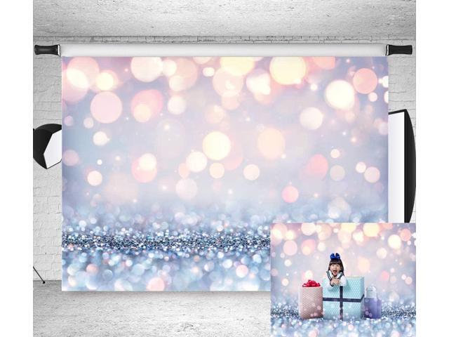 7x5ft Stylish Simplicity Bling Theme Bokeh (Not Glitter) Backdrop Dreamy Silvery White Spots Photography Background Baby Shower Birthday Carnival