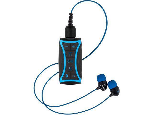 H2O Audio Stream 2 100% Waterproof MP3 Music Player with Bluetooth and Underwater Headphones for Swimming Laps Watersports Short Cord 8GB