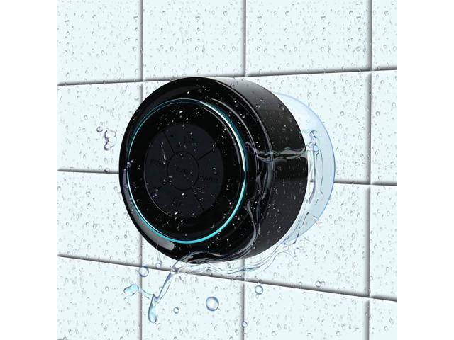 Bluetooth Shower Speakers HAISSKY Portable Wireless Waterproof Speaker with FM Radio & Suction Cup Pairs Easily to Your Bluetooth Devices
