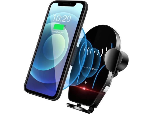 Wireless Car Charger Mount Auto Clamping Qi 10W 75W Fast Wireless Charger Air Vent Car Phone Holder Compatible with iPhone 11 Pro Max Xs X XR 8+