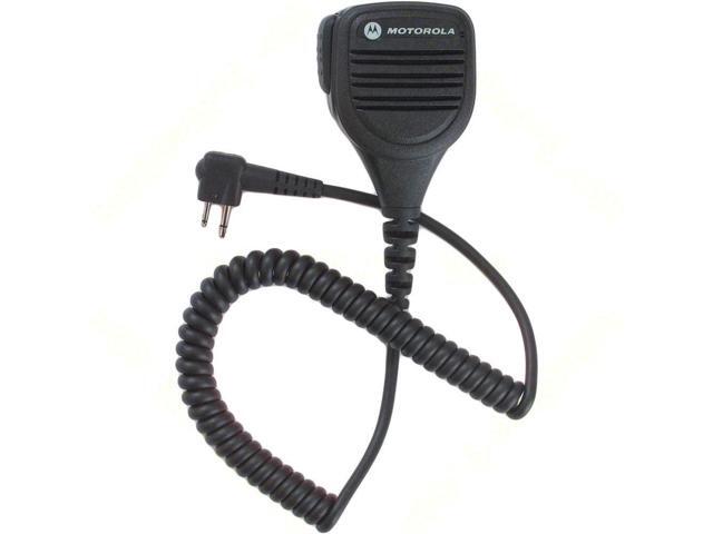 Motorola Original OEM PMMN4013 PMMN4013A Remote Speaker Microphone with 35mm Audio Jack Coiled Cord & Swivel Clip Intrinsically Safe