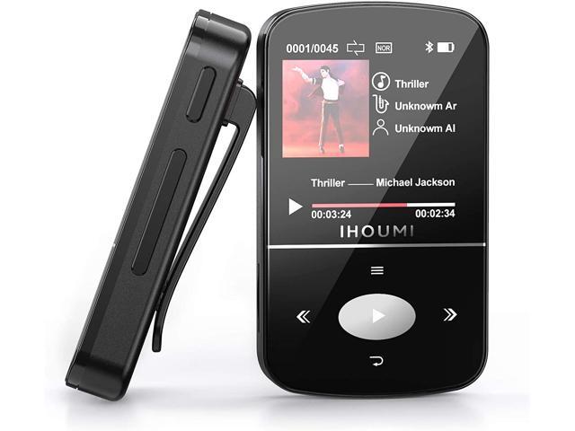 32GB MP3 Player IHOUMI MP3 Player with Bluetooth Portable Music Player with Clip Sport Pedometer FM Radio Vioce Recorder HiFi Lossless Sound