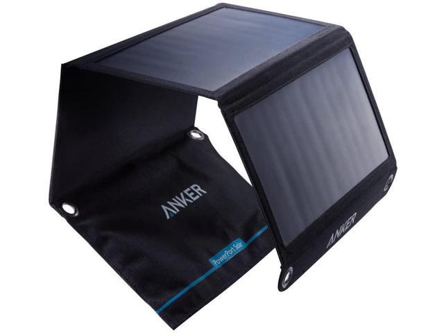 Solar Panel Anker 21W 2-Port USB Portable Solar Charger with Foldable Panel PowerPort Solar for iPhone 11/Xs/XS Max/XR/X/8/7 iPad Pro/Air/Mini