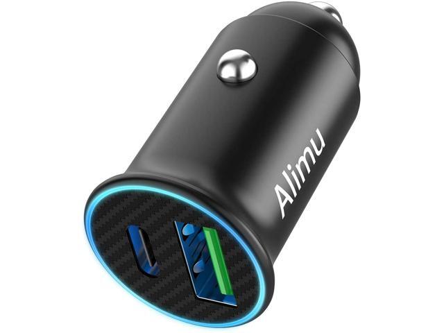 USB C Fast Car Charger 30W PD & QC 30 Dual Port Power Adapter Compatible iPhone 12 Pro Max Mini XS XR X 11 8 Plus AirPods iPad Pro Note 10 20