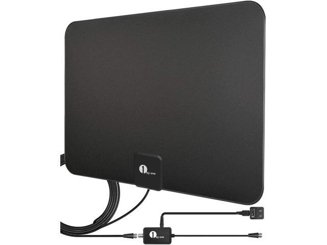 Amplified HD Digital TV Antenna - Support 4K 1080p and All Older TV's - Indoor Smart Switch Amplifier Signal Booster - Coax HDTV Cable/AC Adapter