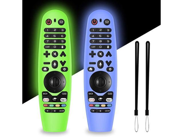 2 Packs Silicone Remote Cover for LG AN-MR19BA / LG AN-MR18BA / LG AN-MR600 / LG AN-MR650/ Magic Remote Control Alquar Lightweight Protective Case