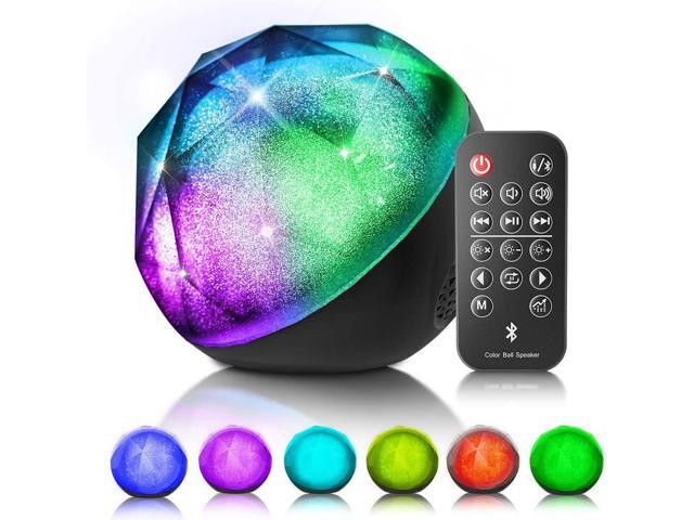 VersionTECH LED Bluetooth Speaker Colorful Wireless Loud Speaker with Remote Control Enhanced Bass for iPhone iPad Samsung PC Ideal Choice for
