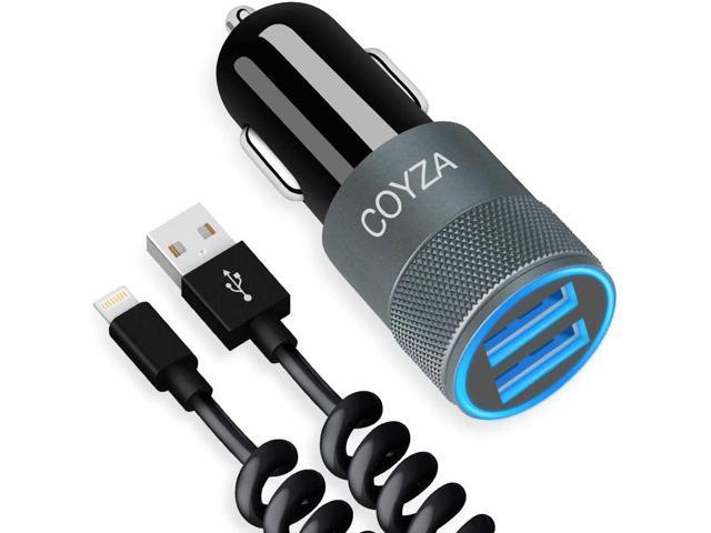 COYZA Fast Car Charger Adapter Compatible with iPhone 12/11/Pro Max/Pro/Mini/X/XS/XS MAX/XR/SE 2020/8 Plus/8/7 Plus/7/6s/6/iPad Air 3/Mini 31A