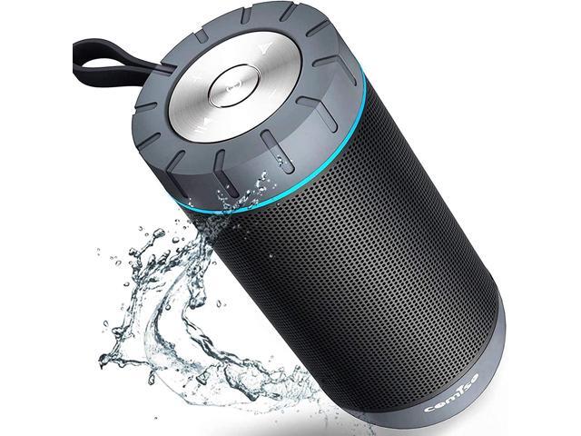 COMISO Waterproof Bluetooth Speakers Outdoor Wireless Portable Speaker with 20 Hours Playtime Superior Sound for Camping Beach Sports Pool