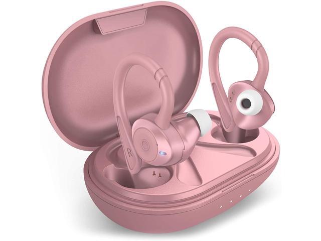 COMISO Wireless Earbuds True Wireless in Ear Bluetooth 50 with Microphone Deep Bass IPX7 Waterproof Loud Voice Sport Earphones with Charging