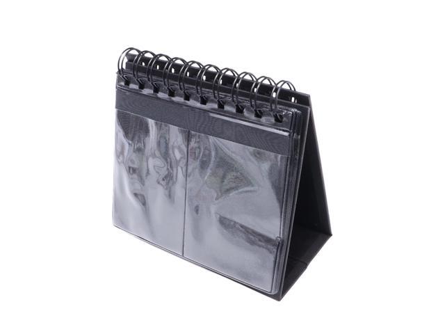 Desk Calendar Style Photo Album Stylish Photo Album Collection Memory Album for Wedding Travel Gifts (Black)