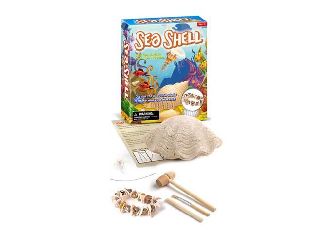 DIY Excavating and Assembling Archaeological Plastic Shell Pearl Bracelet Kids Toys-002