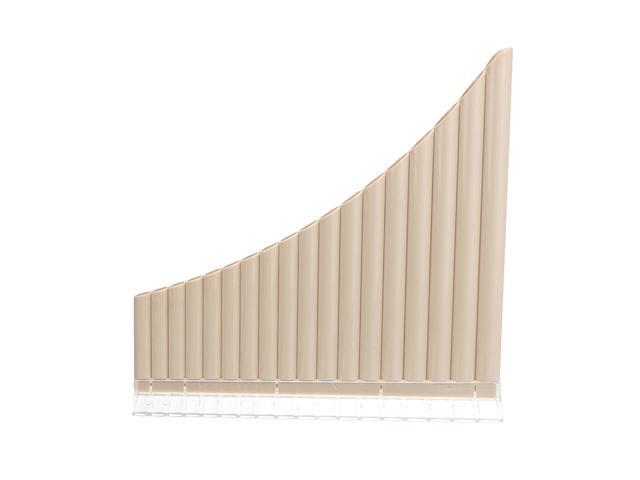 18 Pipes ABS Material of 18 Tube Pan Flute for Beginners-White