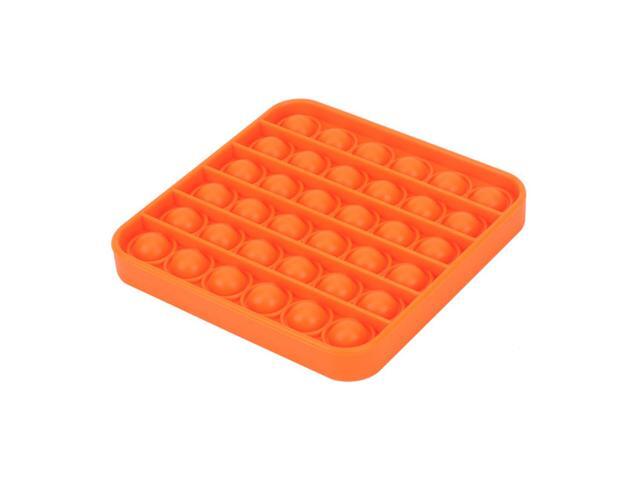 Push Bubble Sensory Toy Autism Needs Squishy Stress Reliever Toys Adult Kid Funny Anti-stress It Fidget Reliver Stress Last Mouse Lost-Square/Yellow