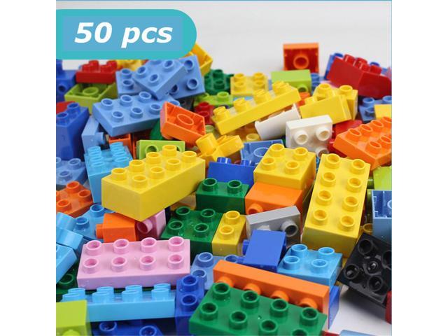 50/150/300 Pcs Bulk Large Particles DIY Assembly Multi-Shape Building Blocks Educational Toy Compatible Legoings for Kids Gift-50