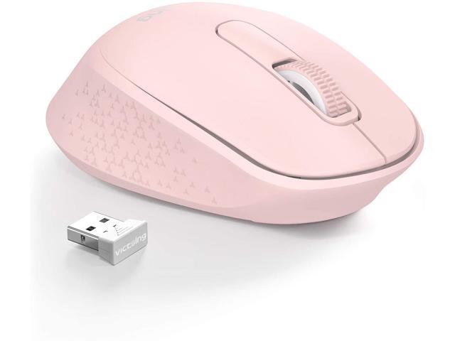 VicTsing Wireless Mouse for Kids 24G Silent Wireless Mouse for Laptop Noiseless Ergonomic Mouse for Laptop/Chromebook USB Computer Mouse for Kids