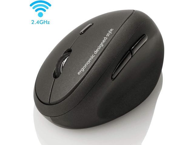 SANWA 24G Wireless Ergonomic Mouse Optical Vertical Mice for Small Hands Reduce Wrist Strain (800/1200/1600 Adjustable DPI 6 Buttons) Compatible