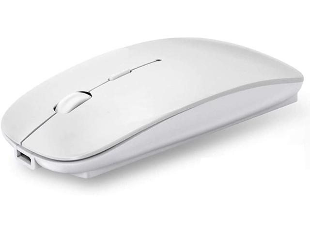 Rechargeable Bluetooth Mouse Dual Mode Bluetooth and 24GHz Wireless Mouse Compatible for MacBook Laptop Windows PC Computer Notebook Mac Android