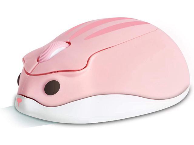 elec Space 24G Wireless Mouse Cute Animal Hamster Shape Silent Mouse 1200DPI Portable Mobile Optical Mouse with USB Receiver 3 Buttons Cordless