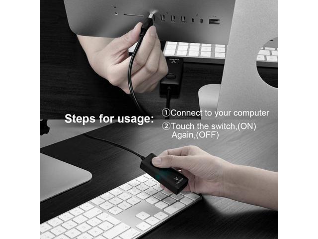 JEEKEXI Mouse Mover Mouse Jiggler with USB Port Driver-Free Mouse Movement  and ON/Off Switch，Simulation Automatically Mouse Movement Prevent Computer  Laptop Inactive/ Lockdown 