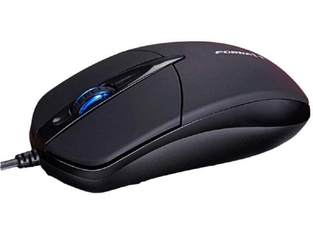 3-Button Slim Wire USB Computer Mouse 1200DPI Optical Mice Matte for Computers and laptops Black