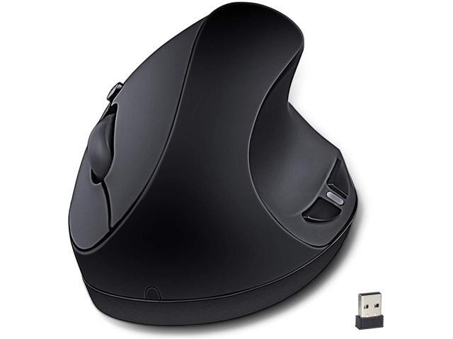 Ergonomic Wireless Mouse 24GHz Wireless Vertical Mouse Optical Mice with Adjustable DPI 800/1200/1600 for Small Hands