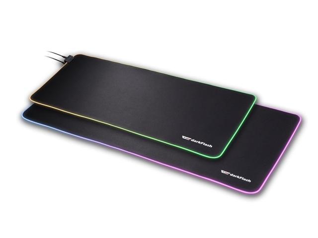 darkFlash FLEX800 Large Oversize RGB Gaming Keyboard Mouse Pad(315x118) Soft Smoothly Waterproof Surface Computer Keyboard Mat with 7 Lighting Mode