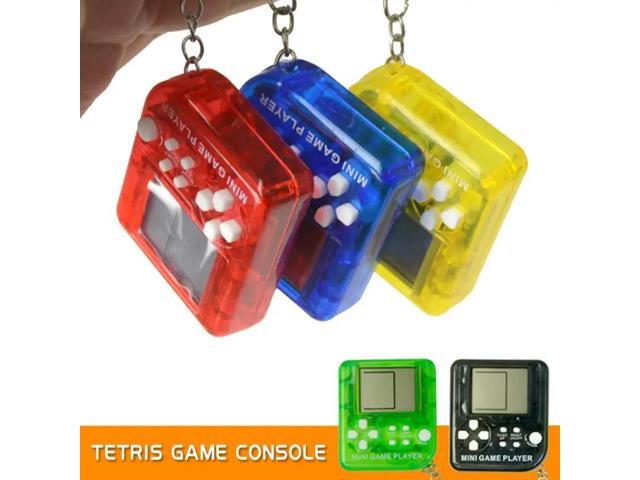 Mini Console For Tetris Handheld Game With Keychain Classic Retro Electronic Portable Childhood Gift