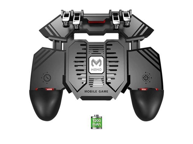AK77 for PUBG Game Gamepad Helper for Mobile Phone Radiator Handle Water-cooled Fan Six Fingers Gamepad Android Pubg Trigger