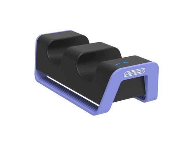 LED Dual Gamepad Charger Station Stand Fast Charging Dock Base Power Supply Type C Adapter for PS5 Wireless Game Controller