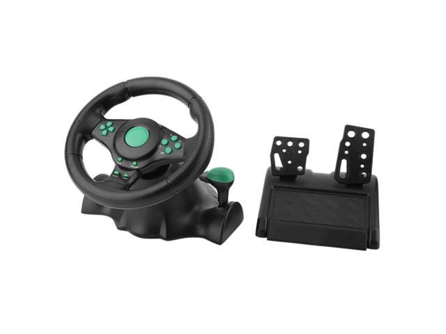 Racing Game Steering Wheel 180 Degree Rotation Vibration With Pedals for XBOX 360 PS2 PS3 PC Computer USB Car Steering Wheel