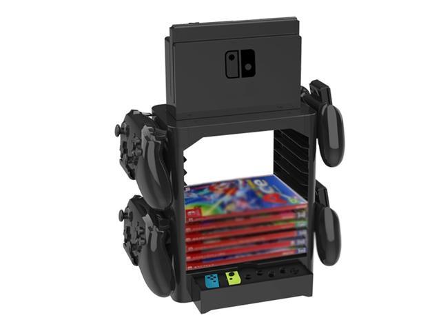 JYS Durable Multi-Functional Large Capacity Storage for Switch Disc Support Switch Mainframe Rack Dish Rack Gamepads Accessories