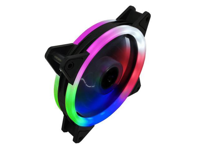 Coolmoon SGQ RGB LED Case Cooling Fan 120mm DC 12V Cooler Silent Computer Case Fan Dual Interface