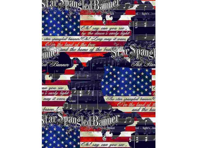 Patriotic Freedom American Flag USA Cotton Fabric by Timeless Treasures