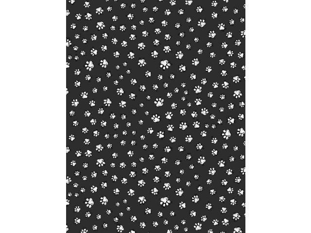 Sketched Paw Prints - Pet Sketch Collection - Cotton Fabric by Timeless Treasures