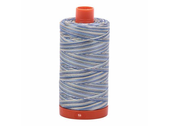 Aurifil 4649 Variegated 50W 1422 yd Blue/Yellow Mako Cotton Thread
