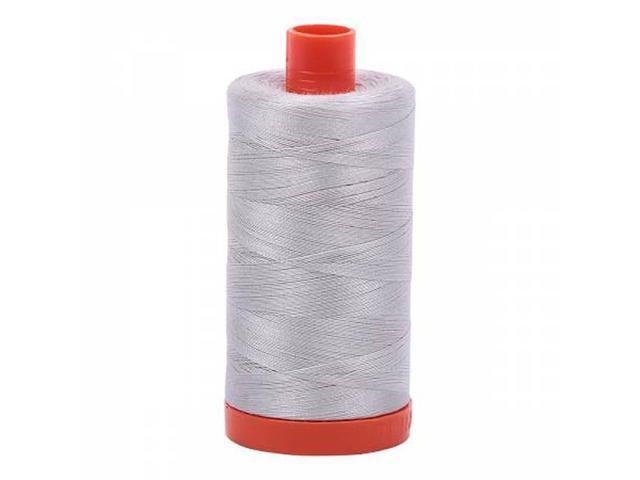 Aurifil 2615 Solid 50W 1422 yd Aluminum (Light Gray) Mako Cotton Thread