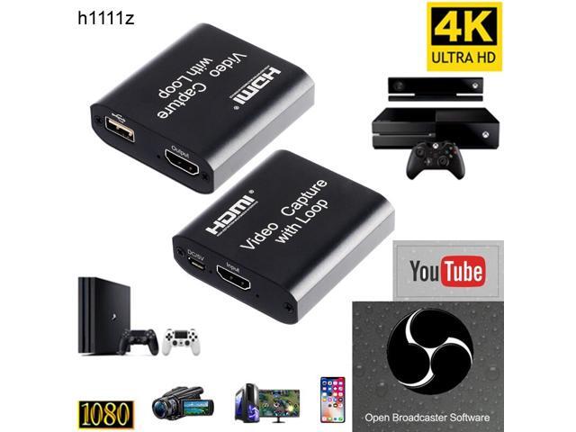 HD 1080P 4K HDMI Video Capture Card HDMI To USB 20 Video Capture Board Game Record Live Streaming Broadcast with Local Loop Out