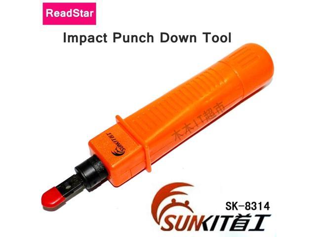 [ReadStar] Networking & Telewire Tool Impact punch down tool SUNKIT SK-8314 RJ45 RJ11 Plug tool Force adjustable