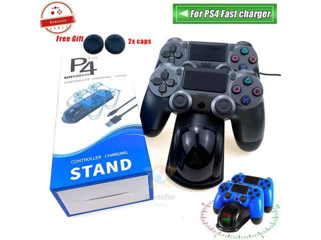 Fast for PS4 Controller Charging Dock Station Dual Charger Stand with Status Display Screen for Play Station 4/PS4 Slim/PS4 Pro