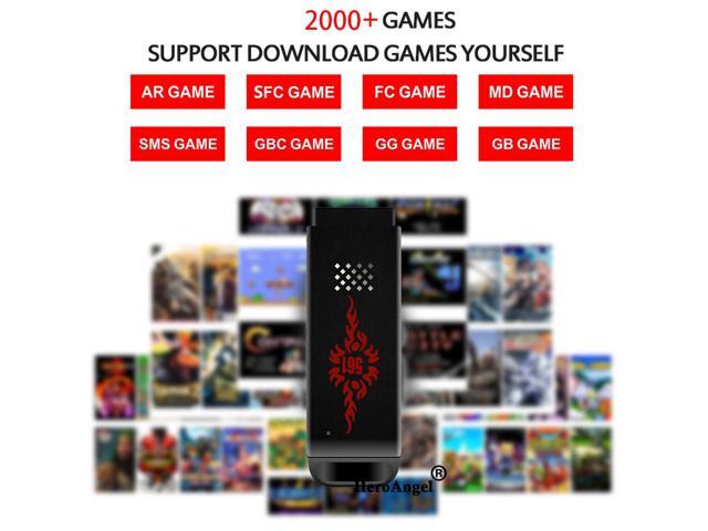 HotSale USB Wireless Console Game Stick Video Game Console Built-in 2000 Classic Game Mini Retro Controller Support AV Output