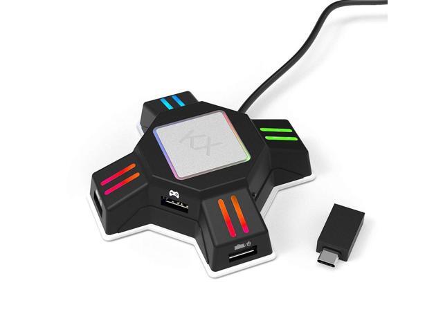 KX USB Game Controllers Adapter Converter Video Game Keyboard Mouse adapter for Switch/Xbox/PS4/PS3