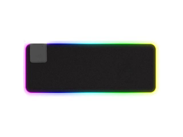 10W Wireless Charger Extension Mouse Pad RGB 10 Pattern LED Light Soft Gaming Keyboard Pad Non-Slip Rubber Mouse Pad