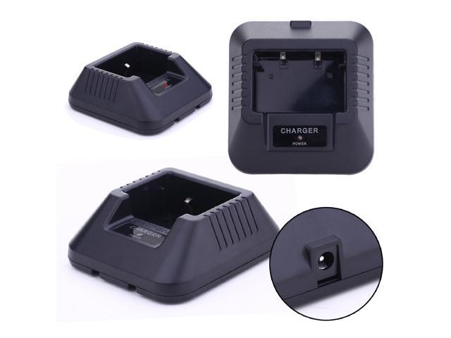Li-ion Battery Charger Adapter with Charging Indicator PTT Radios Charge Docking Station for BaoFeng UV-5R Series Walkie Talkie