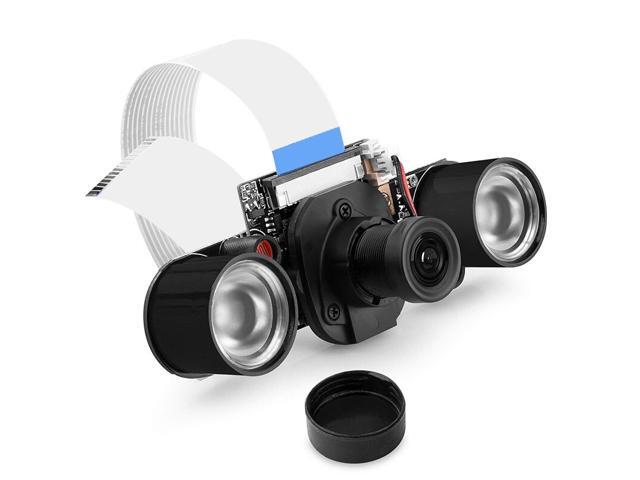 Night Vision Camera Module for Raspberry Pi 4 Mini 5MP 1080P HD Video OV5647 Sensor Webcam Kit with Embedded IR-Cut