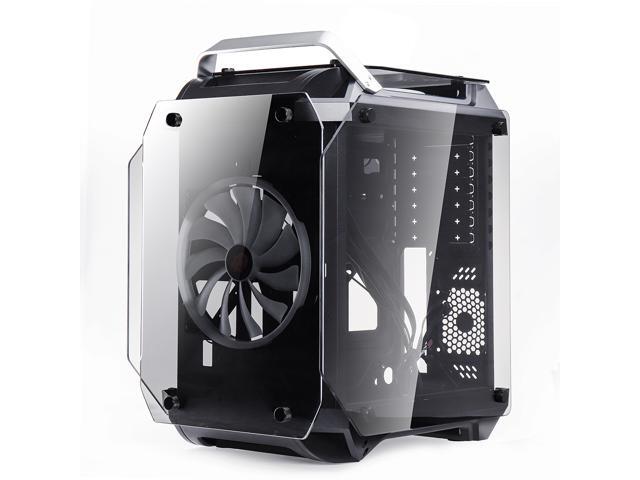 Coolman Gorilla Tempered Glass ATX Mid Tower Gaming Computer PC Case w/ LED Fans