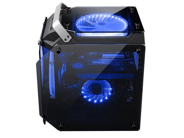 Coolman Gorilla Tempered Glass ATX Mid Tower Gaming Computer PC Case w/ LED Fans