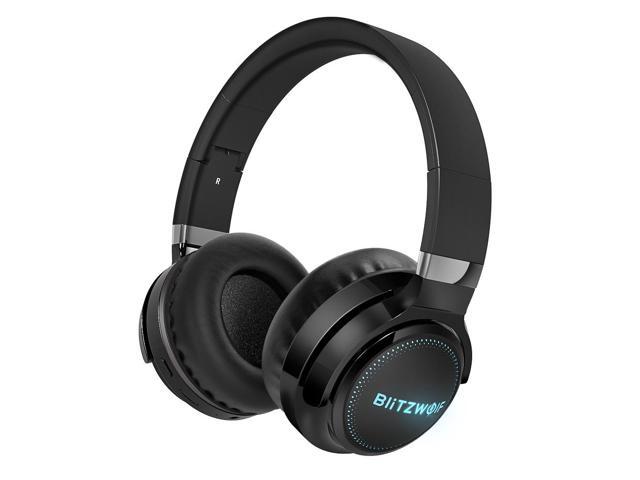 BlitzWolf BW-HP0 Pro RGB Light Wireless bluetooth Headphone HiFi Stereo Bass AUX Noise Canceling Mic Gaming Headset