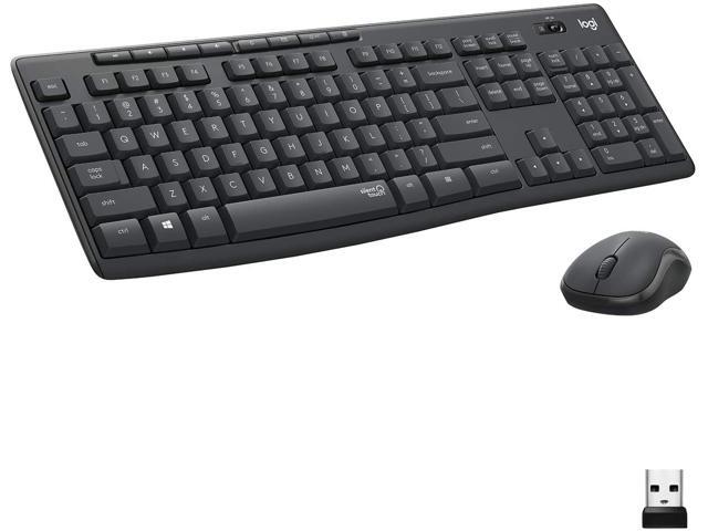 Logitech MK295 Wireless Mouse & Keyboard Combo with Silent Touch Technology